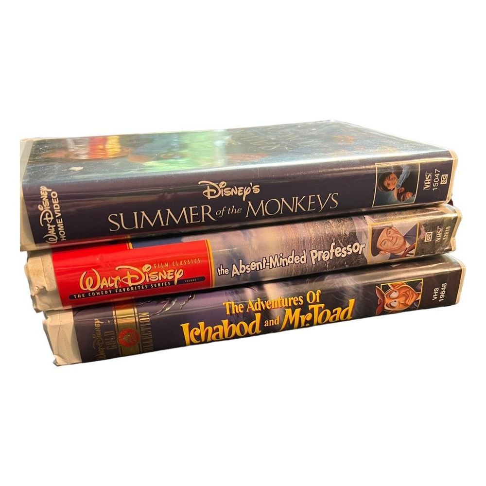 Vintage Walt Disney Children’s Movies Lot Of 3 VHS‎ Tapes Summer Of Monkeys More
